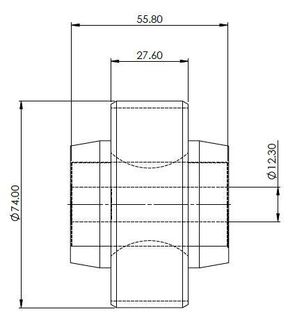 Front Control Arm Lower Rear Bush Kit - Single Offset to suit Jeep Cherokee KL 2013-on
