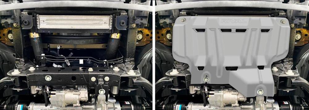 Rival Aluminium Radiator Underbody Armour to suit Ford Everest, Ford Ranger & VW Amarok 2022-on