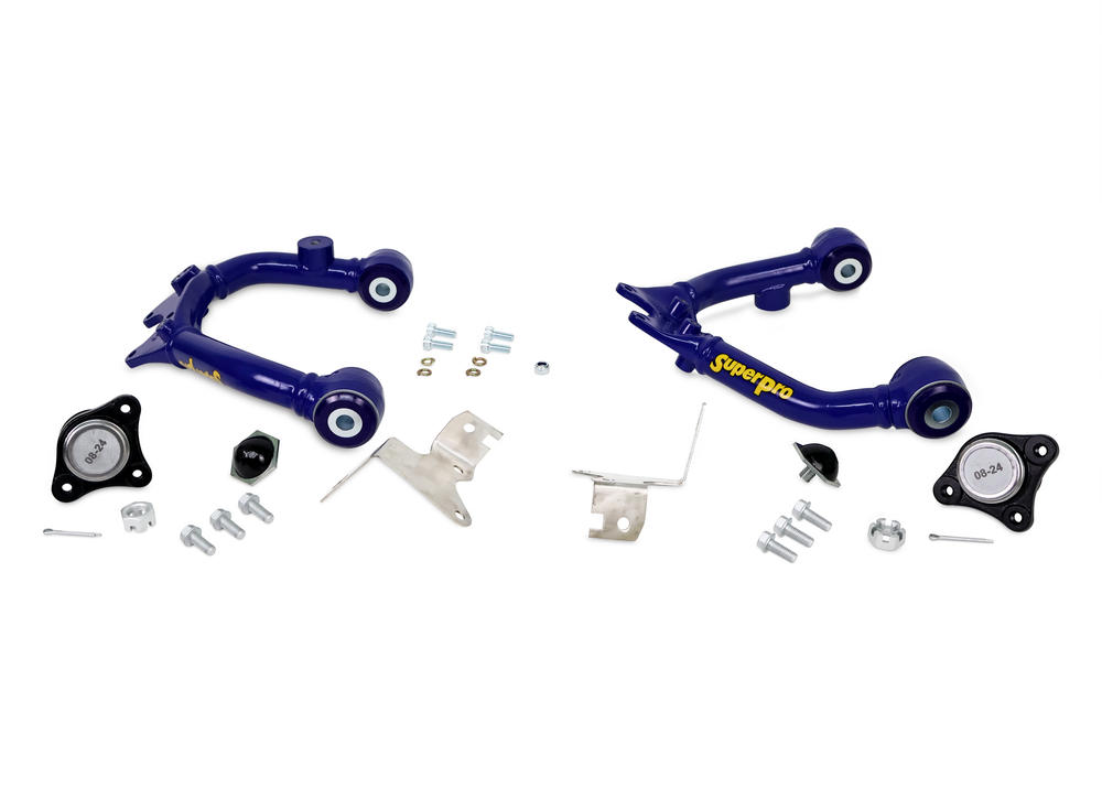 Front Fixed Offset Upper Control Arm Kit including Ball Joints to suit Mitsubishi Triton ML, MN, MQ (KB4 Chassis) & Challenger PB