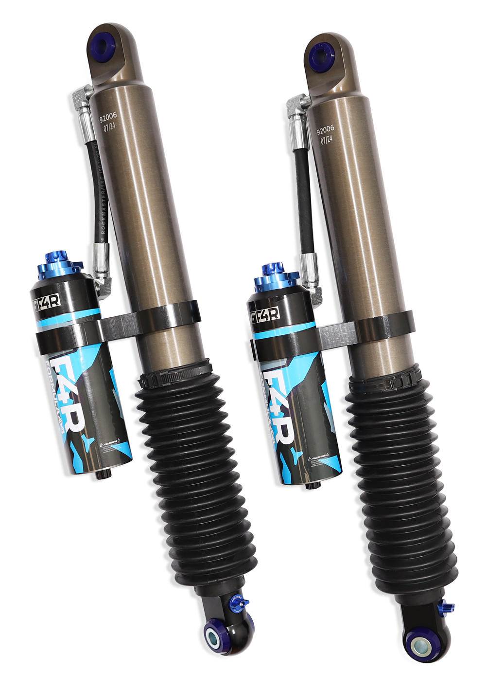 2 Inch 50mm Adjustable F4R Formula 4x4 Rear Shock Absorber Kit to suit Nissan Navara D23 Dual Cab 2015-on