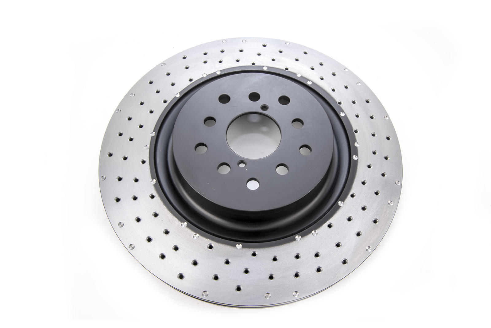 4000 XD Cross-Drilled, Dimpled KP Brake Disc to suit Subaru WRX STi Brembo6 Pot Spec 
