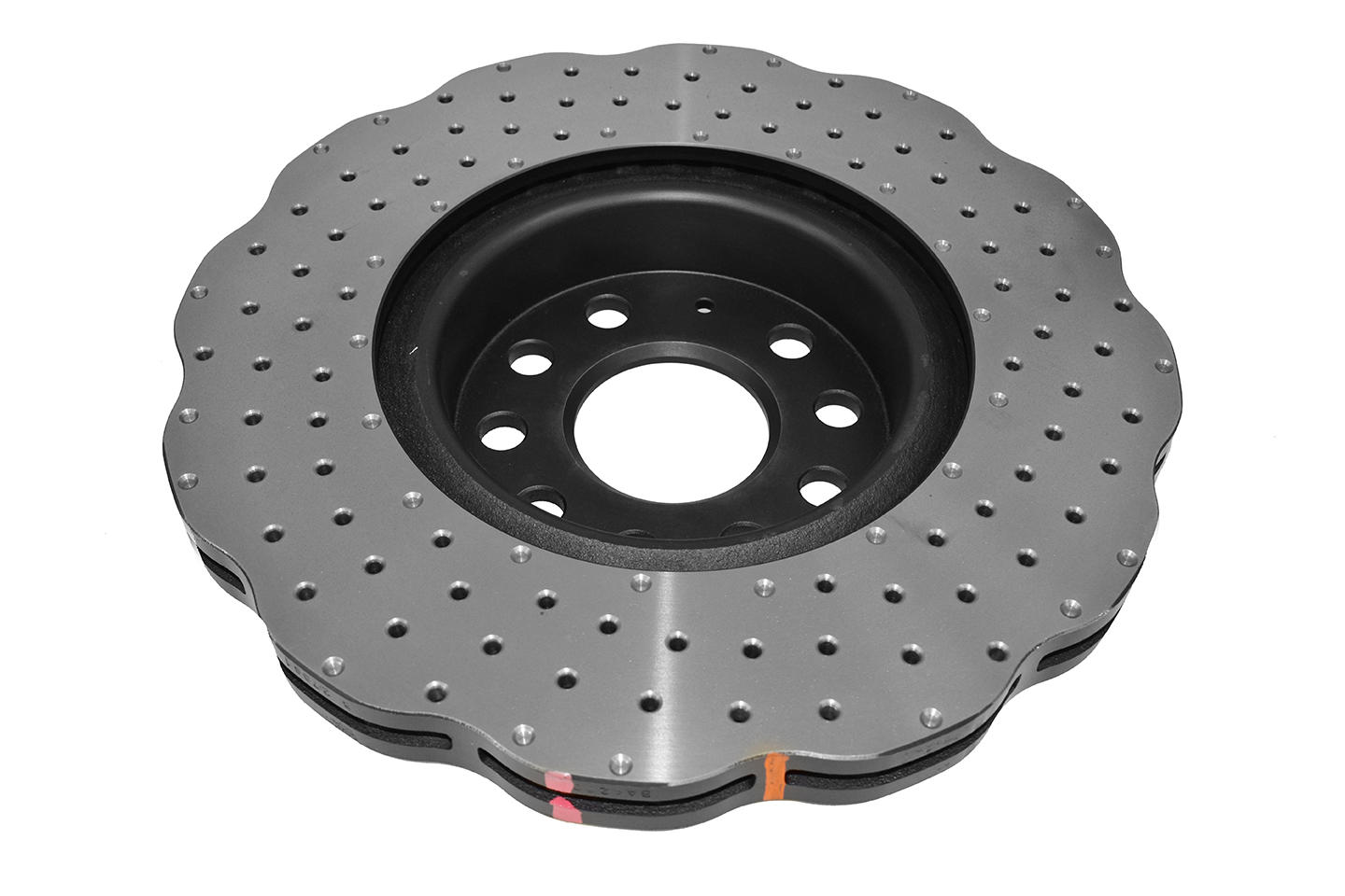 4000 Cross-Drilled, Dimpled Wave Disc KP Brake Disc to suit VW Golf, Jetta, Tiguan & Skoda 2003-on F