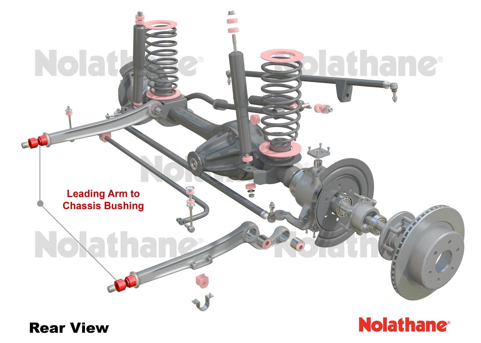 Front Leading Arm - To Chassis Bushing Kit to Suit Nissan Patrol GQ, GU and Ford Maverick DA