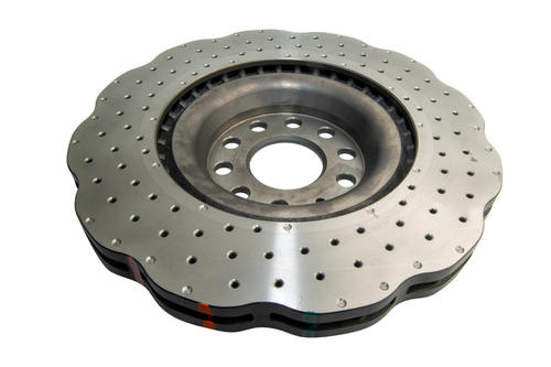 4000 Cross-Drilled, Dimpled Wave Disc KP Brake Disc to suit VW Golf Mk: 5 & 6F