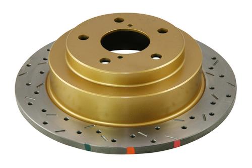 Go to 4000 XS Cross-Drilled, Slotted SLD Brake Disc to suit Subaru Forester, Impreza WRX, Liberty 1994-1999 R