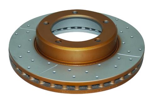 Go to 4000 XS Cross-Drilled, Slotted KP Brake Disc to suit Toyota 100 LandCruiser 1998-2006 F Reverse Mount