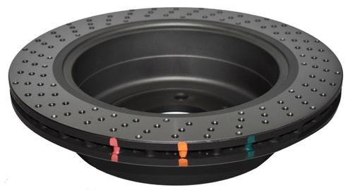 Go to 4000 Cross-Drilled, Dimpled KP Brake Disc to suit Hyundai Santa Fe SR Sports 2015-on R