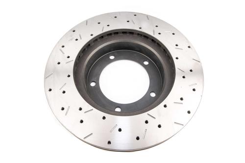 Go to 4000 XS Cross-Drilled, Slotted KP Brake Disc to suit Toyota 70 LandCruiser 1998-2006 F Reverse Mount