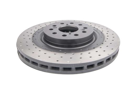4000 Cross-Drilled, Dimpled KP Brake Disc to suit Honda Civic Type R FK Series FK8 Chass 228kw 09/2017-on F