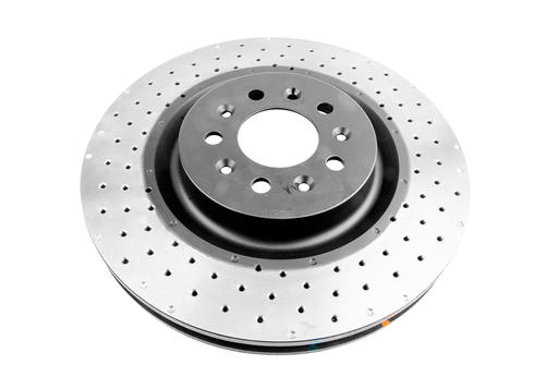 Go to 4000 Cross-Drilled, Dimpled KP Brake Disc to suit Aston Martin DB9 2005-2016 F