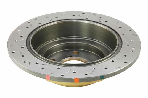 Go to 4000 XS Cross-Drilled, Slotted SLD Brake Disc to suit Subaru Forester, Impreza WRX, Liberty 1994-1999 R
