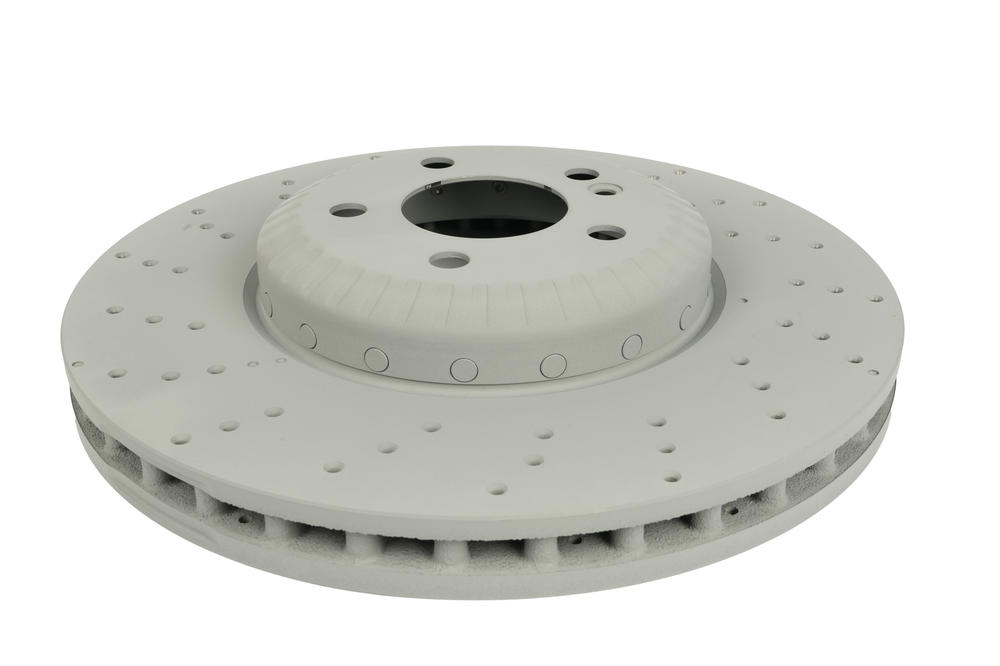 Hybrid Composite OE X-Drilled PP Brake Disc to suit Mercedes S350D & S400 Hybrid F