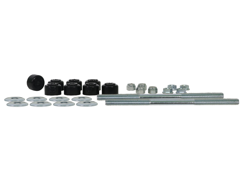 Universal Anti Roll Bar Link - Treaded Rod and Bushings style - 202mm With Bushings