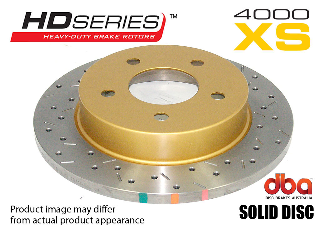 4000 XS SLD Cross-Drilled, Slotted Brake Disc to suit Jeep Wrangler JK 2007-on R