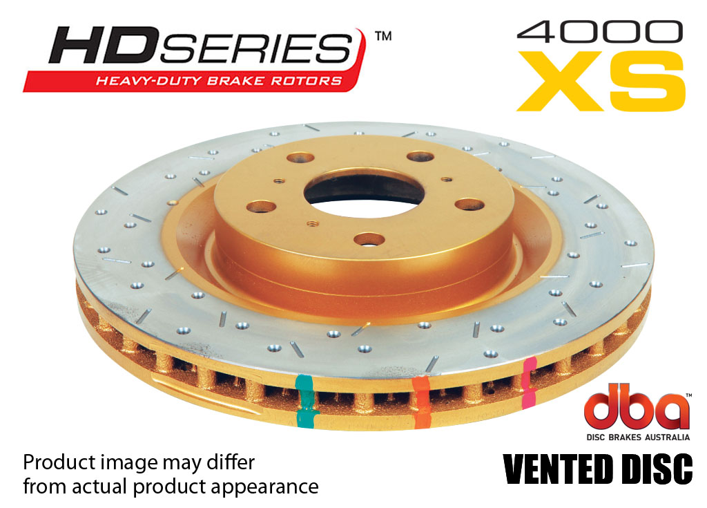 4000 XS Cross-Drilled, Slotted KP Brake Disc to suit Holden Adventurer 2004-on F