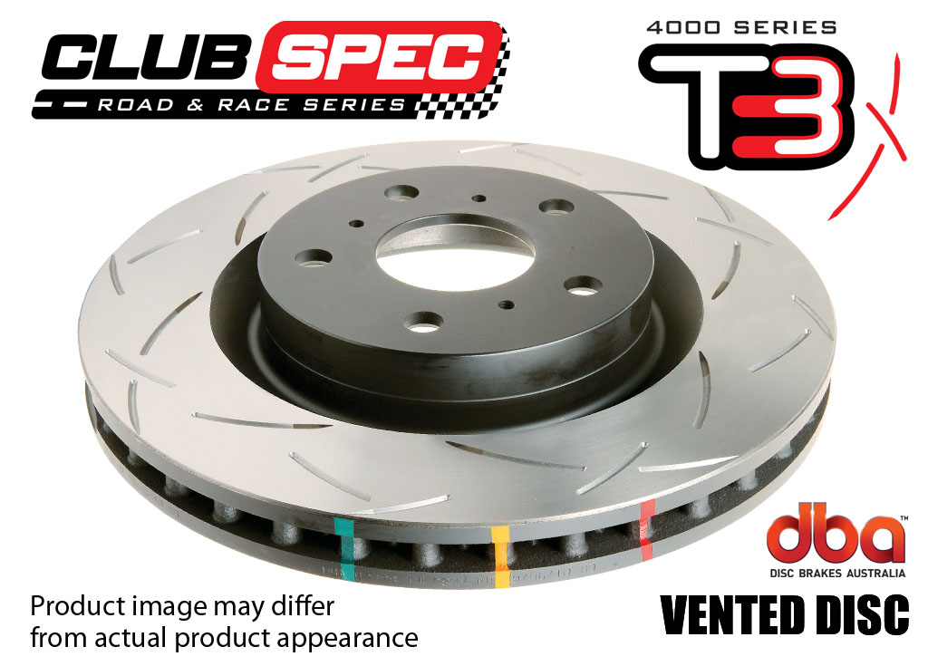 4000 T3 Slot KP Brake Disc to suit Ford Mustang 2005-on R
