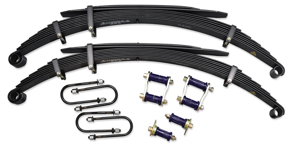 Formula 4x4 Leaf Spring Kit - approx. 50mm Lift at 0-100kg Troopy & Dual Cab & 0-200kg Single Cab to suit Toyota LandCruiser 78, 79 Series 2007-on