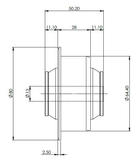 Front Control Arm Lower-Rear Standard Bush Kit to suit VAG MQB Platform Vehicles with Alloy Subframe