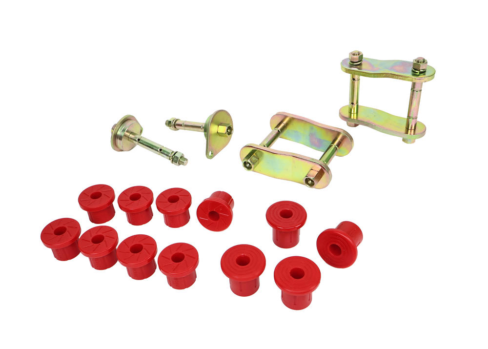 Rear  Leaf Spring - Bushing and Greaseable Shackle/Pin Kit
