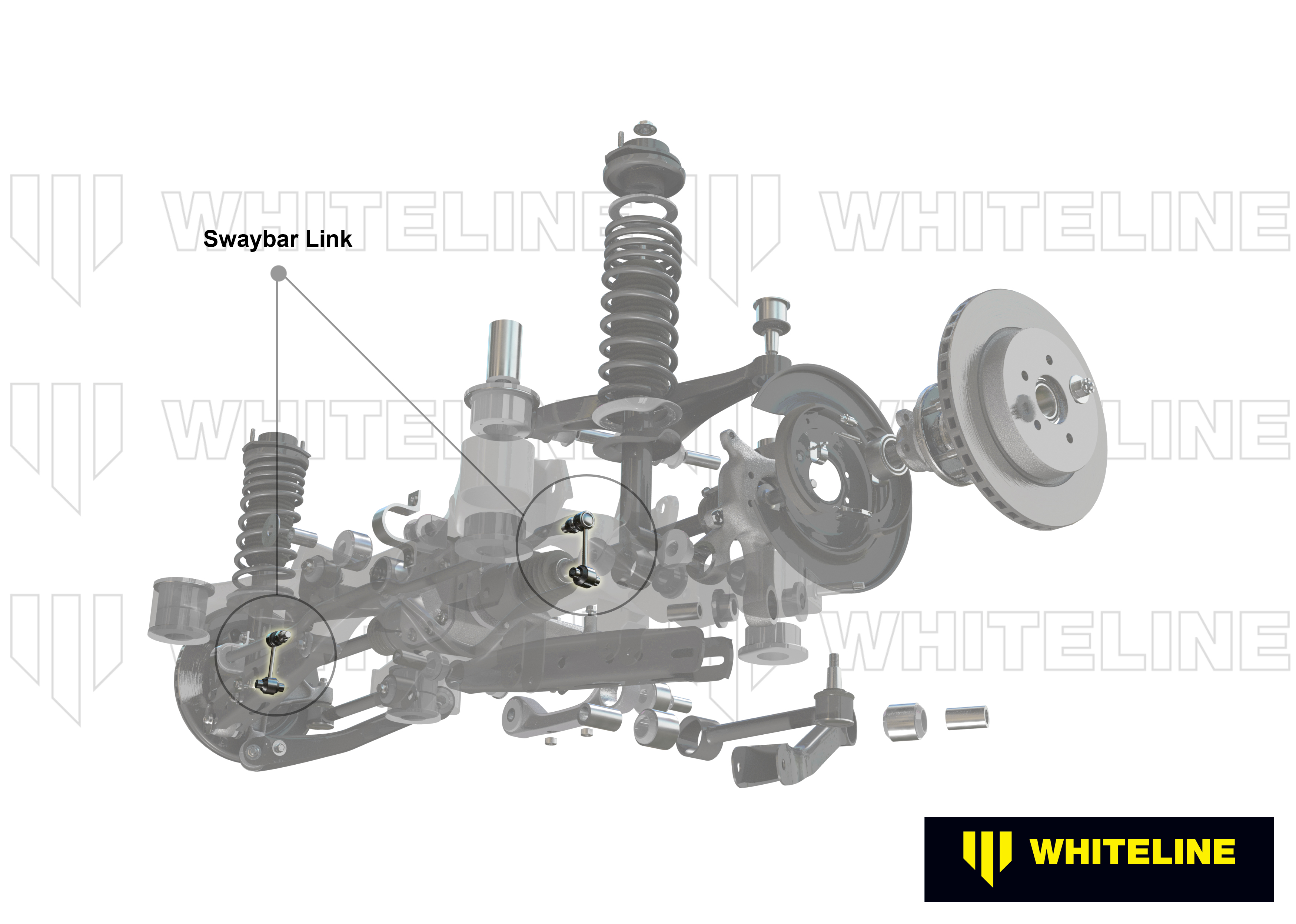 Rear Adjustable Anti Roll Bar Link to Suit Hyundai I30, Veloster and Kia Cerato