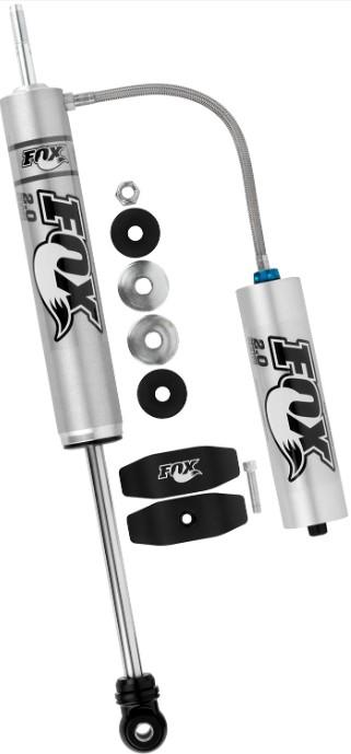 Fox Performance Series 2.0 Smooth Body Reservoir Rear Shock - adjustable to suit Jeep Wrangler JK 2007-2018 (PS, 2.0, R/R, 9.6