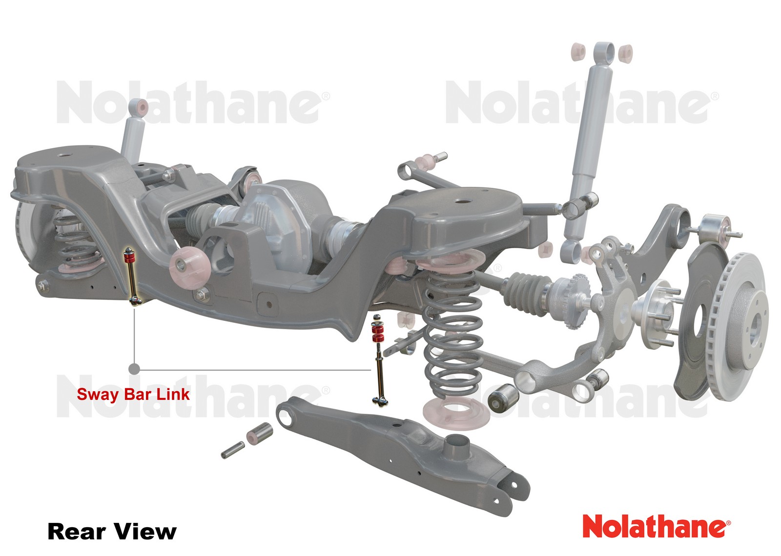 Rear Adjustable Sway Bar Link to Suit Audi, Seat, Skoda and Volkswagen MQB Fwd/Awd