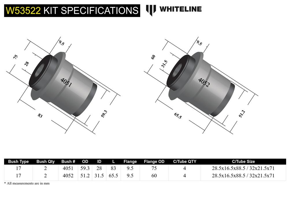 Front Lower Control Arm Bushing - Inner