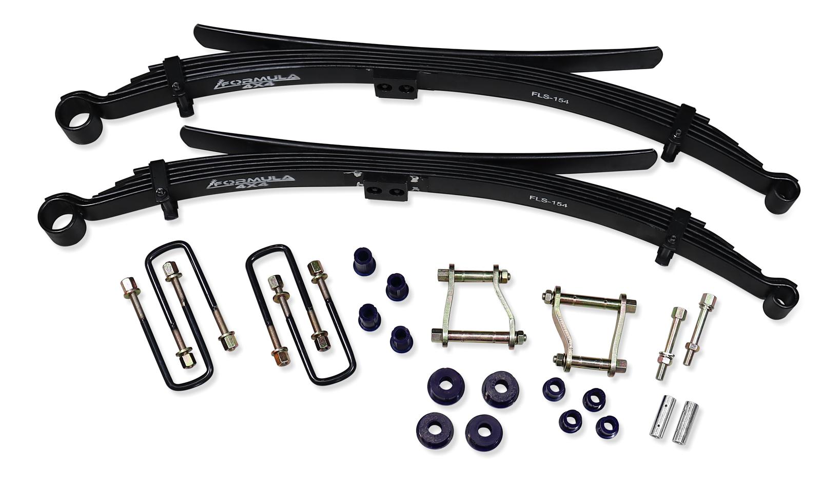 Formula 4x4 Leaf Spring Kit - approx. 40mm lift at 300-400kg load to suit Ford Ranger PY, P703 & VW Amarok T1A, T1B 4x4 2022-on