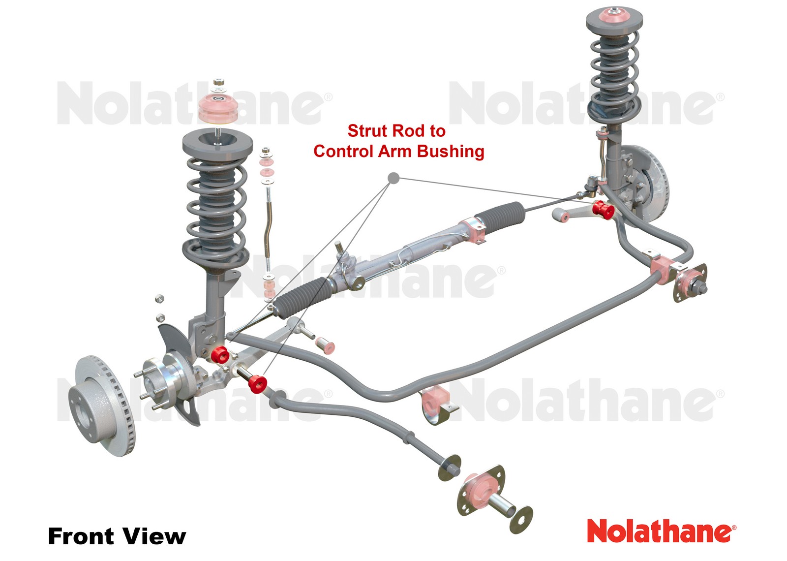 Front Strut Rod - To Control Arm Bushing Kit to Suit Holden Commodore VB-VZ and HSV
