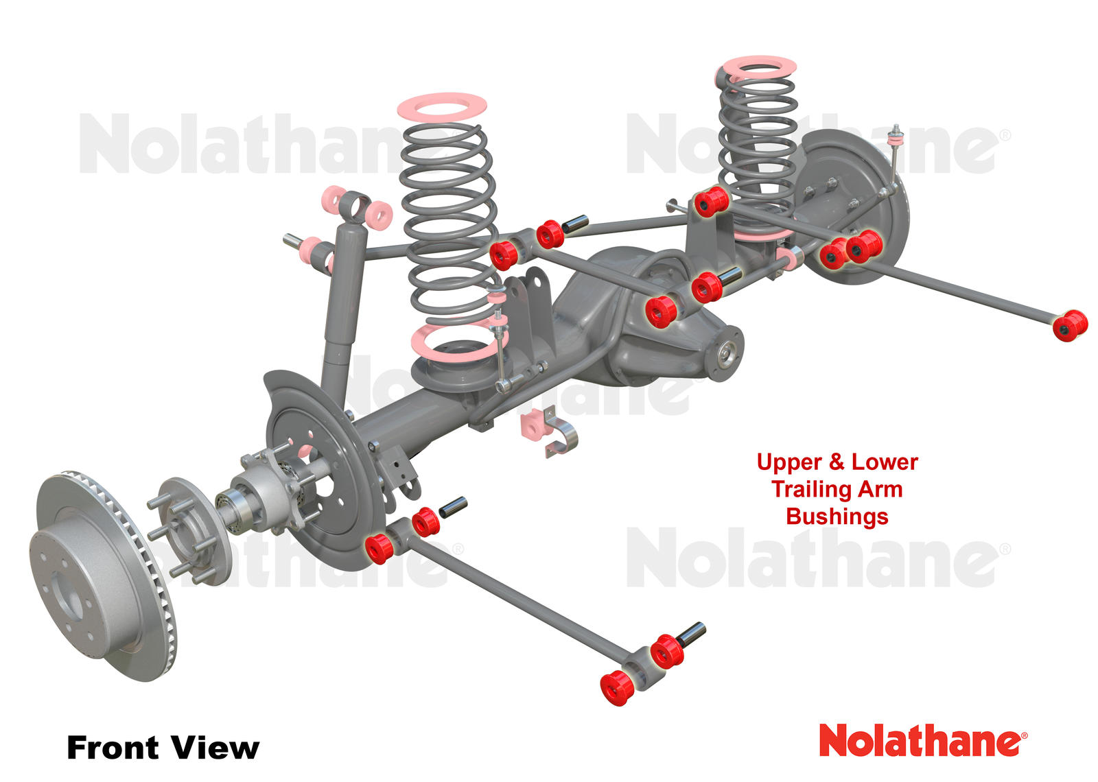 Trailing Arm - Bushing Kit to Suit Holden H Series HQ-HZ