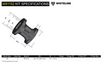 Go to Front Strut Rod - To Chassis Bushing Kit to Suit Mitsubishi L300 and Starwagon