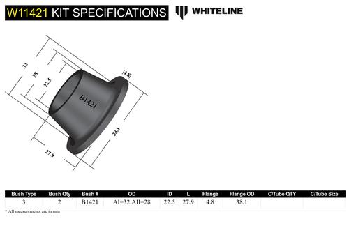 Go to Front Steering Idler Arm - Bushing Kit to Suit Ford Courier, Ranger and Mazda B Series, BT-50