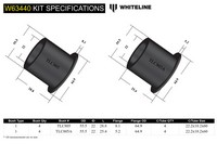 Go to Rear Trailing Arm Lower - Bushing Kit to Suit Toyota Land Cruiser 80 and 105 Series