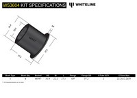 Go to Front Lower Control Arm - Inner Front Bushing Kit to Suit Nissan Micra, Pulsar and Tiida