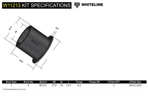 Go to Front Steering Rack and Pinion - Mount Bushing Kit to Suit Ford Falcon/Fairlane EA-ED