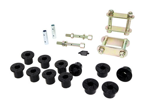 Go to Rear Leaf Spring - Bushing and Greaseable Shackle/Pin Kit to Suit Holden Colorado, Rodeo and Isuzu D-Max