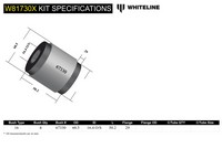 Go to Front Leading Arm - To Differential Bushing Kit Extra Offset to Suit Nissan Patrol GQ, GU and Toyota Land Cruiser 80, 105 Series