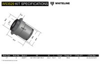 Go to Front Upper Control Arm - Bushing Kit to Suit Toyota Land Cruiser 95 Series