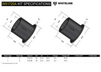 Go to Front Lower Control Arm - Inner Front Bushing Kit to Suit Toyota Camry, Avalon and Holden Apollo