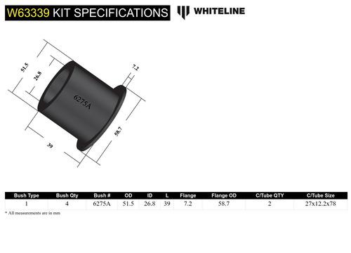 Go to Rear Control Arm Lower - Inner Bushing Kit to Suit Chrysler 300C and Dodge Challenger, Charger