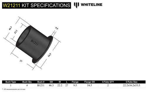 Go to Front Lower Control Arm - Outer Bushing Kit to Suit Holden Apollo and Toyota Camry