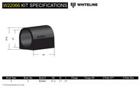 Go to Front Sway Bar Mount - Bushing Kit 17mm to Suit Nissan 1200 and Datsun 120Y