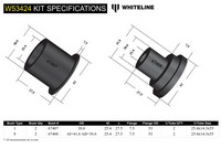 Go to Front Lower Control Arm - Inner Front Bushing Kit to Suit Nissan X-Trail, Renault Megane and Scenic