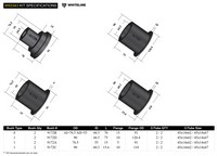 Go to Rear Subframe - Bushing Kit to Suit Chrysler 300C and Dodge Challenger, Charger
