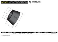 Go to Rear Shock Absorber - Upper Bushing Kit to Suit Nissan Patrol GQ, GU and Ford Maverick DA