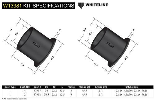 Go to Front Steering Rack and Pinion - Mount Bushing Kit to Suit Toyota Land Cruiser 200 Series