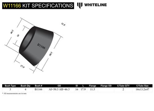 Go to Front Steering Rack and Pinion - Mount Bushing Kit to Suit Holden Torana LH, LX
