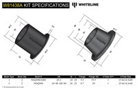 Go to Rear Panhard Rod - Bushing Kit to Suit Nissan Patrol GQ and Ford Maverick DA