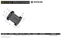 Go to Front Lower Control Arm - Inner Rear Bushing Kit to Suit Subaru Forester, Impreza, Liberty and Outback