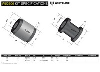 Go to Front Lower Control Arm - Inner Rear Bushing Double Offset Kit to Suit BMW 3 Series E46 and Z4 E86, E86
